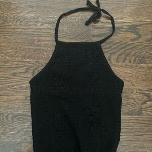 Garage Black Halter Top